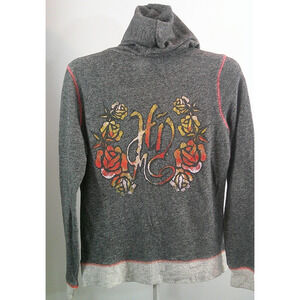 Harley Davidson Men's Long Sleeve Hooded Pullover Sweater Size Large